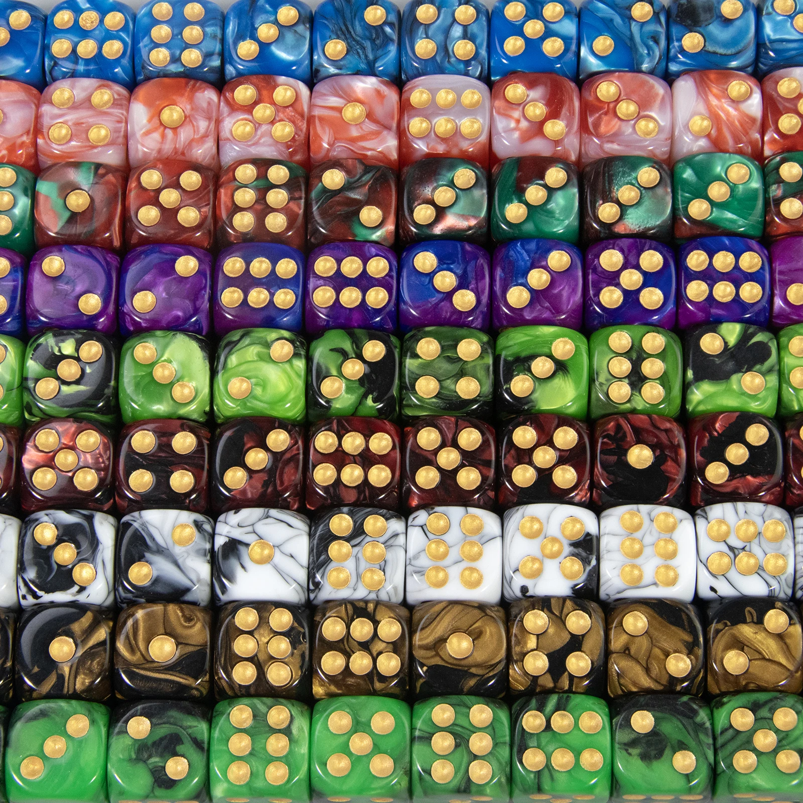 10pcs 16mm D6 Dice Mixing Color Rounded Corner Dice for Poker Game Family Entertainment Party Gathering Games view 3