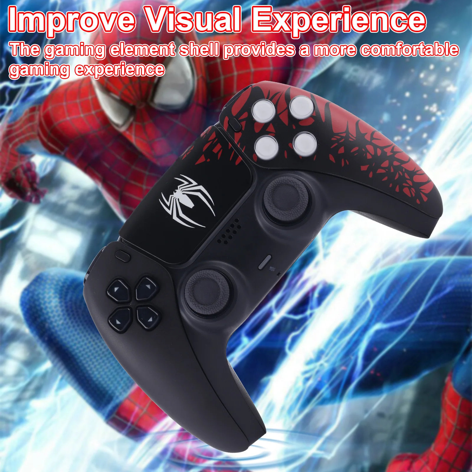 Limited spider For PS5 Controller Shell Touchpad Gamepad Replacement Front Back Case Touchpad Cover BDM-010/020/030/040/050