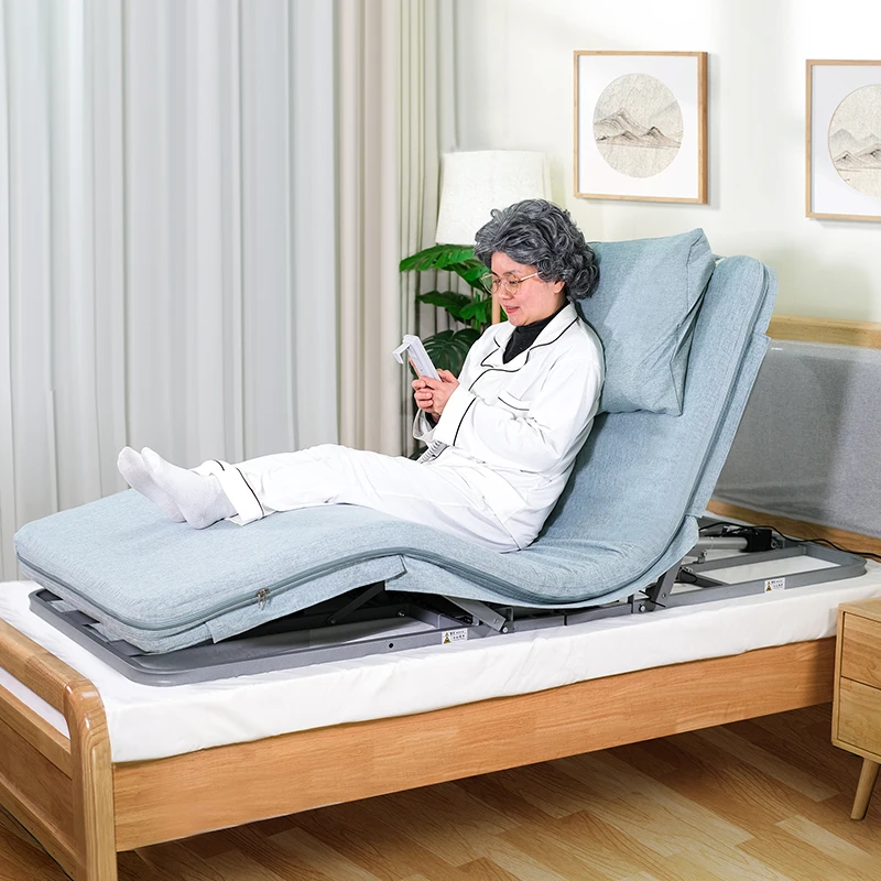 휴대용 접이식 기능은 매트리스가 있는 전기 홈케어 간호 침대를 업그레이드했습니다.