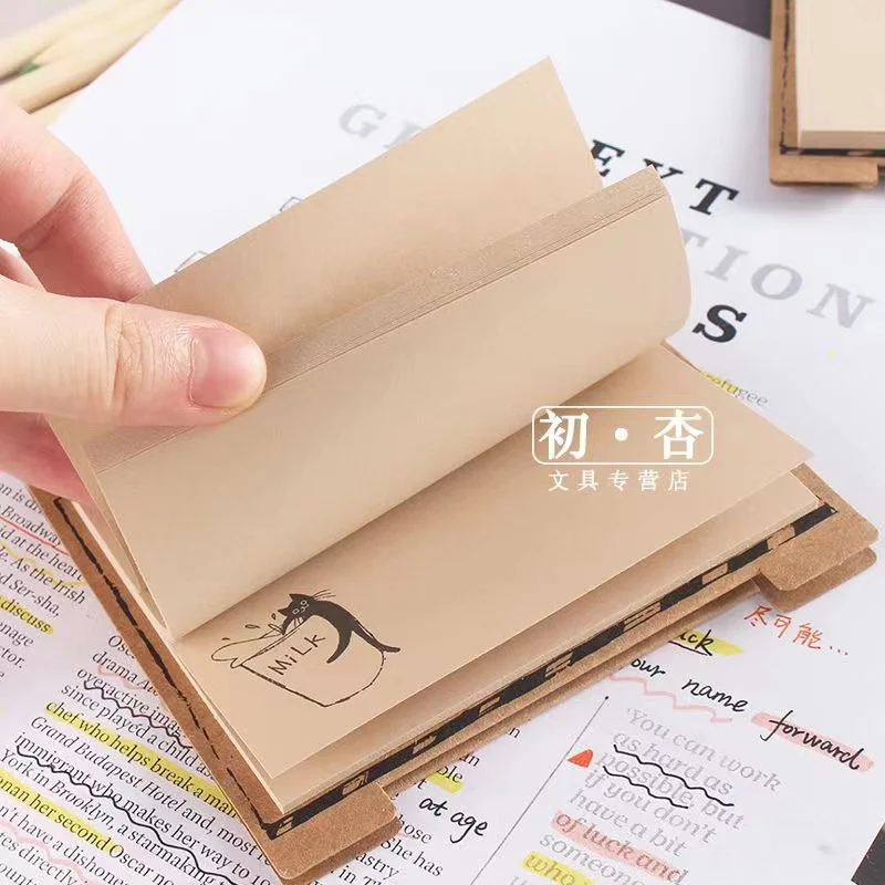 40 Sheets Cat Sticky Stationery Notepad  Office bookmark Sticky notes kawaii design Stickers in notebook Memo pad