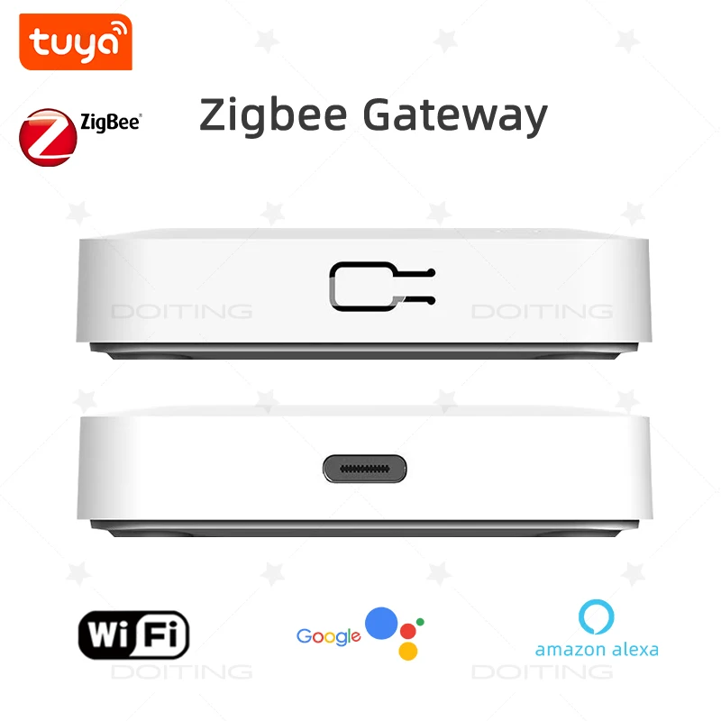 Tuya ZigBee 3.0 Smart Gateway Hub Smart Home Bridge Smart Life APP Wireless Remote Controller Works with Alexa Google Home