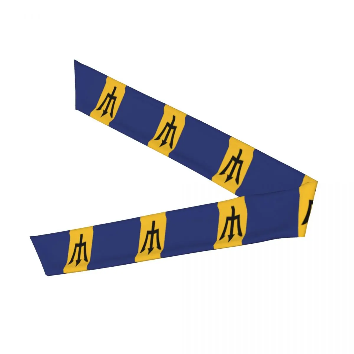 Bandanas Hairband Head Tie Barbados Flag Sports Headband for Running Tennis Karate Athletics Brief Style