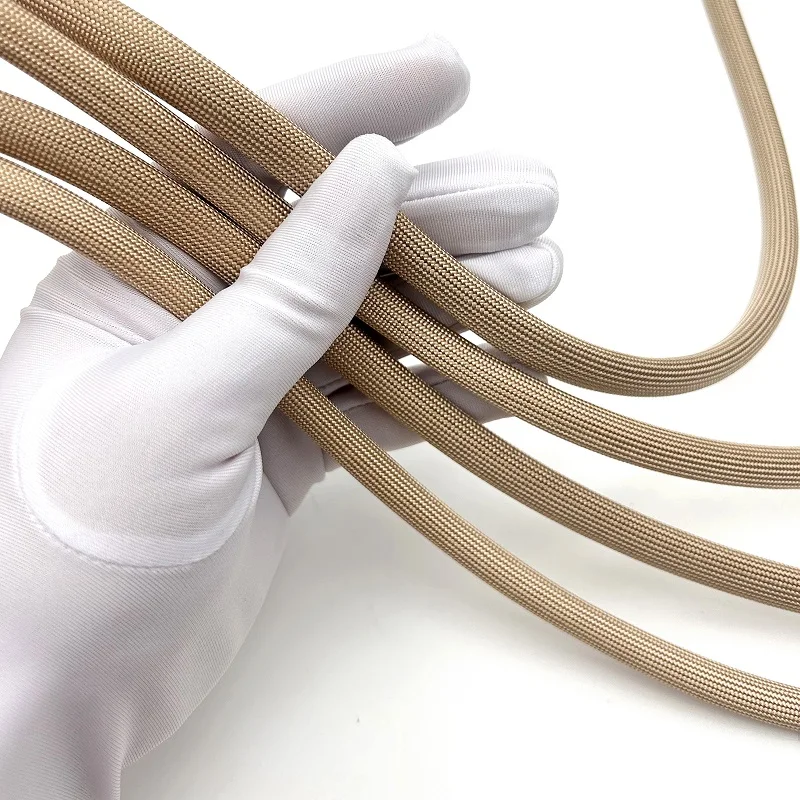 800Deg.C Multi Size Fiberglass Tube HTG Cable Sleeve Soft Chemical Fiber Glass Wire Alkali Free Fiber Braided Insulation Against
