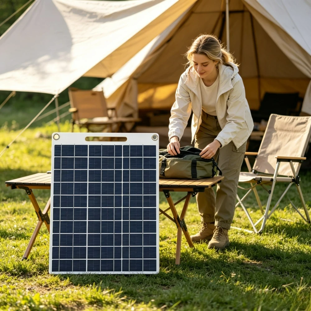 Thin Flexible High Speed Dual USB Solar Panel Charger 15W 20W Waterproof Solar Power Bank for Backpacking Climbing Beach Outdoor