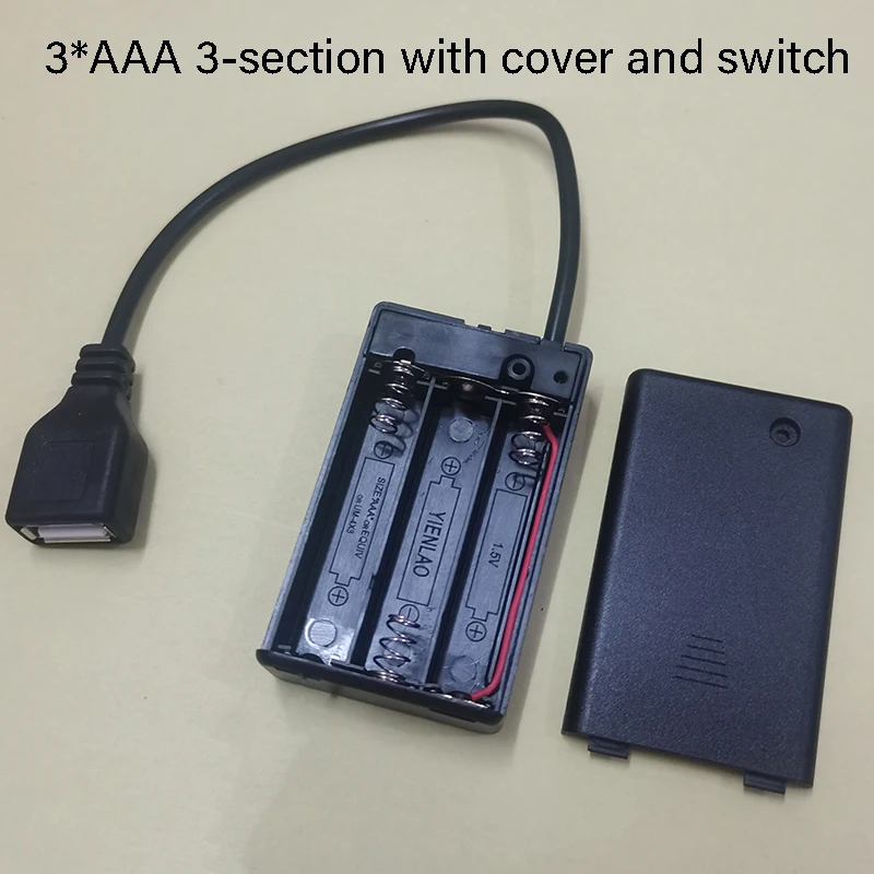 1PCS Tragbare AA/AAA/18650 USB Direkt Lade Fall 2/3/4/6/8 abschnitte USB Batterie Ladegerät Box Mit Deckel Und Schalter Weibliche USB – Detail 10