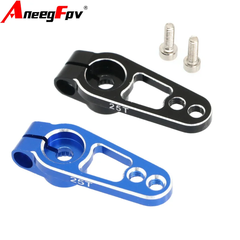 

AnAluminum 25T Servo Horn Arms 25 Teeth Spline M3 Clamp Steering for Futaba Savox Power HD Motors Sakura D4 RC MG995 MG946R
