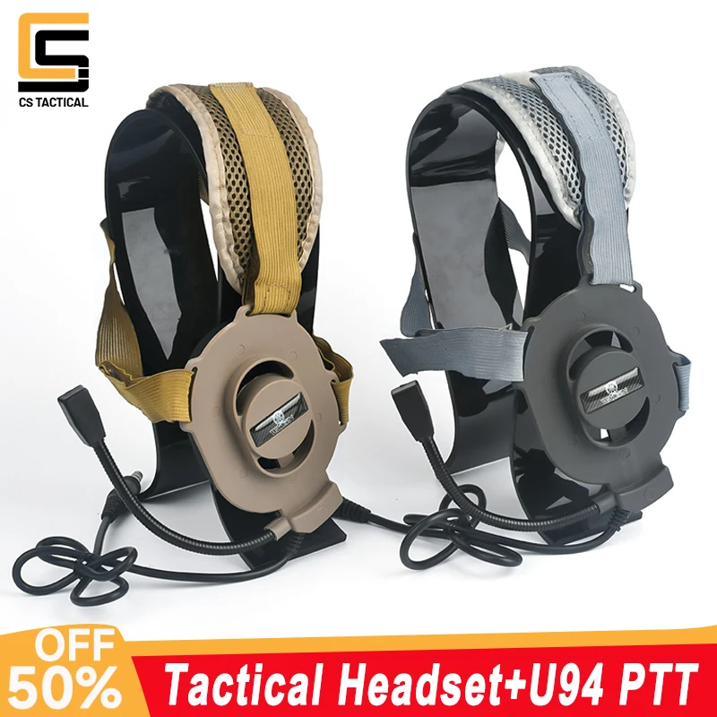 WADSN Tactical Game Outdoor Communication Headphone Bowman Elite II Headset U94 PTT For Kenwood Baofeng UV-5R Radio Accessories