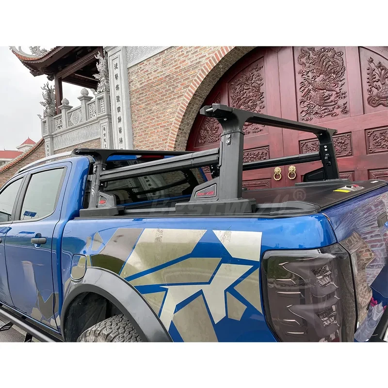 

4X4 Off Road Utility Freedom Ute Aluminum Cargo Adjustable Height Ladder Tslot Truck Pickup Bed Rack Ranger T6