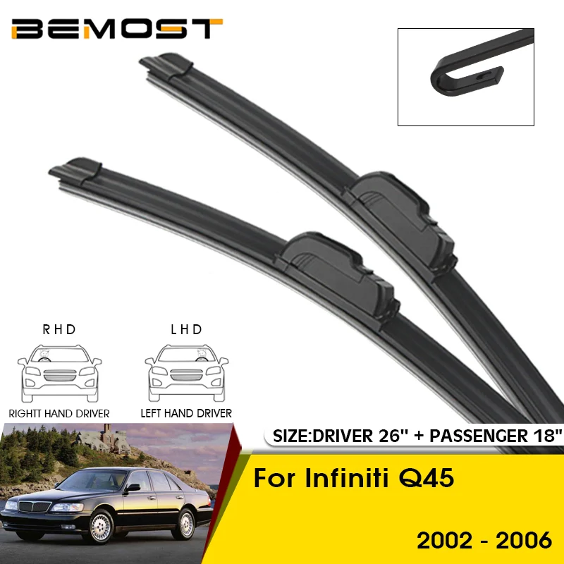 

Car Wiper Blades For Infiniti Q45 2002-2006 Windshield Windscreen Front Window Blades 26"+18" Car Accessories