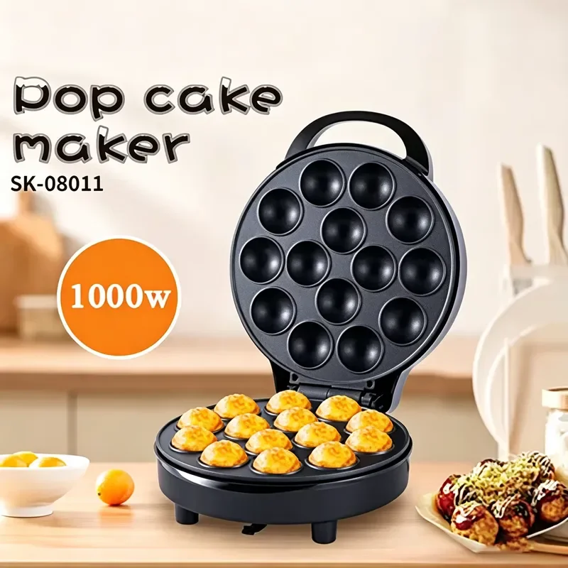 14 Hole Electric Octopus Toaster Household Meatball Maker Pancake Roaster Breakfast Machine Non Stick Baking Pan Kitchen