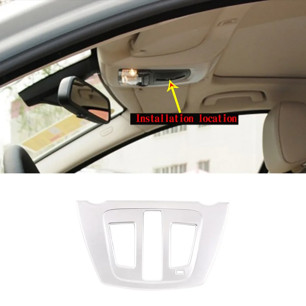 For BMW 5 7 Series F10 F18 F01 F02 Car Roof Reading Lamp Sunroof Switch Buttons Panel Trim Frame Cover Auto Interior Accessories