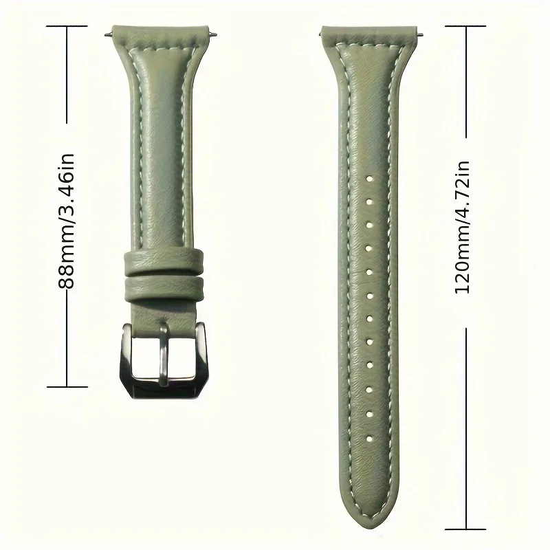 Кожаный ремешок 22 мм для Samsung Galaxy Watch 3/4/5 Pro, спортивный браслет, совместимый с часами 45 мм/46 мм, женский тонкий браслет
