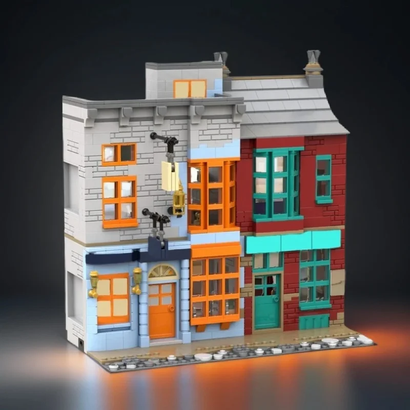 1063-pezzi-moc-magic-movie-globus-mundi-travel-agents-dr-filibuster-s-fireworkses-sp015-modellino-da-costruire-fai-da-te-regalo-per-la-casa