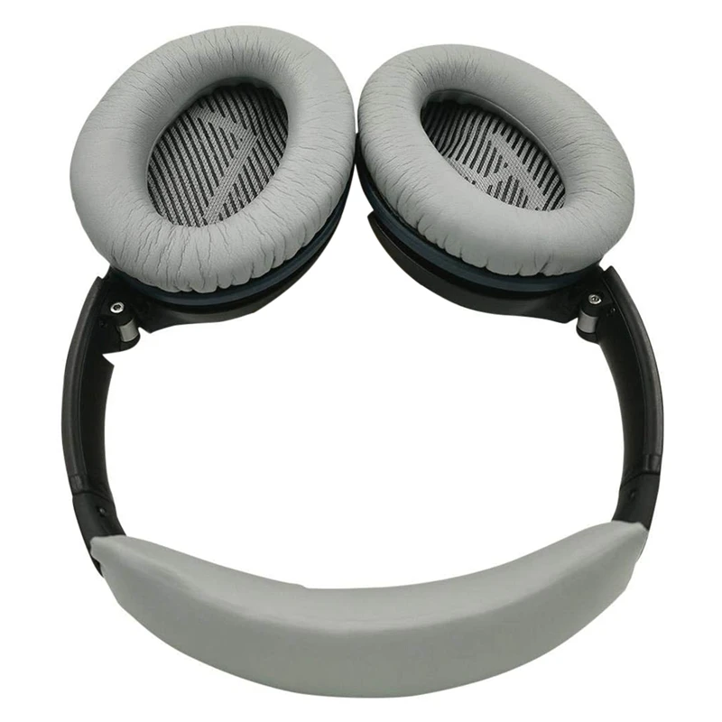 1 Pair Headband Cushion Grey Headband Cushion For Quiet Comfort 25 35 (QC25 QC35) And Quietcomfort 35 II (Qc35ii) image 4