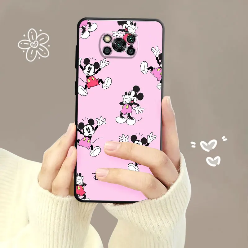 Case For Xiaomi Poco X3 NFC F5 Mi 11T for Huawei P30 P40 for Honor X8a X8 90 for Pixel 7 Pro Disney Mickey Minnie Donald Daisy