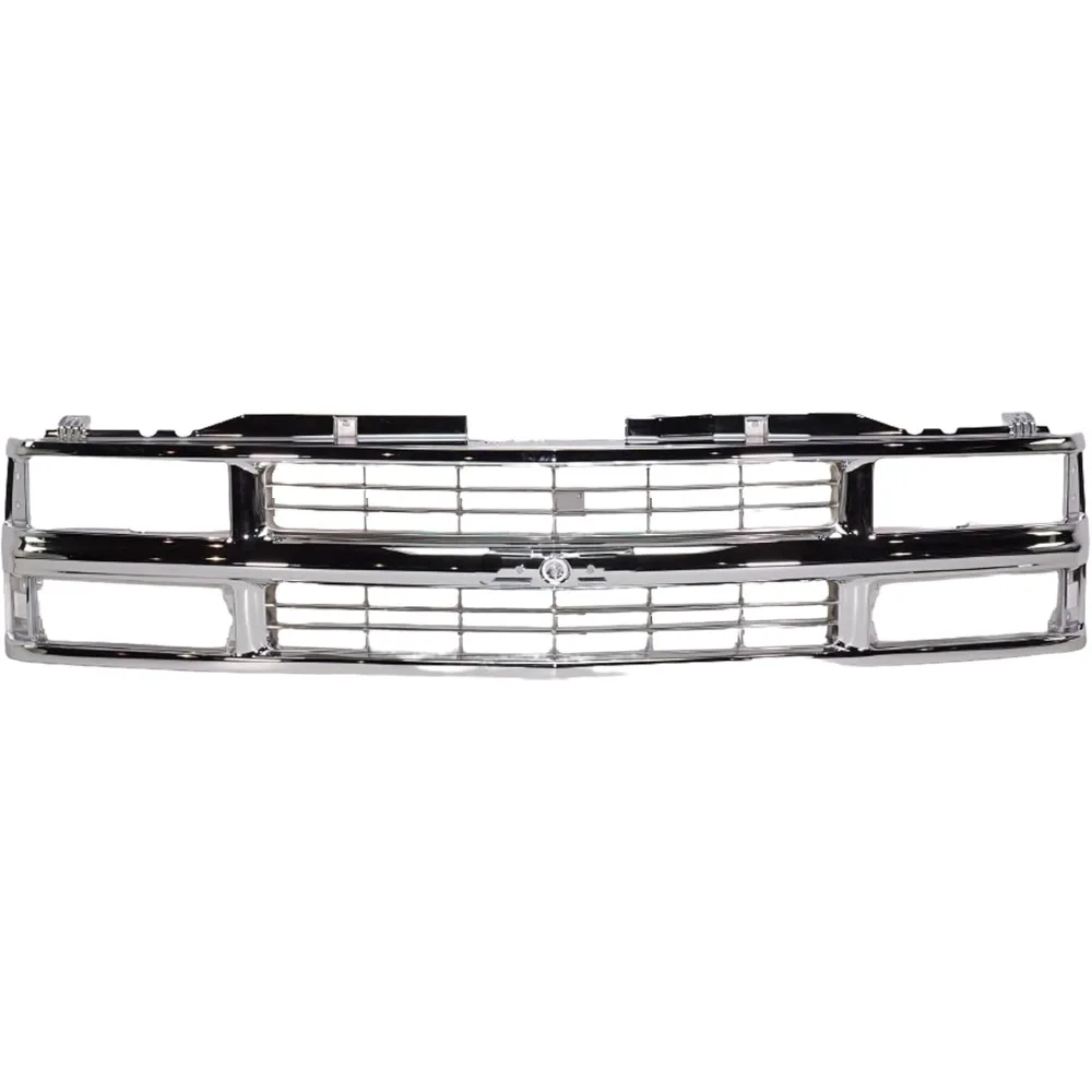 

Front Grille Assembly For 1994 Chevrolet Blazer, Fits 1994-1999 Chevrolet C1500 Truck Grill, Chrome Shell and Insert