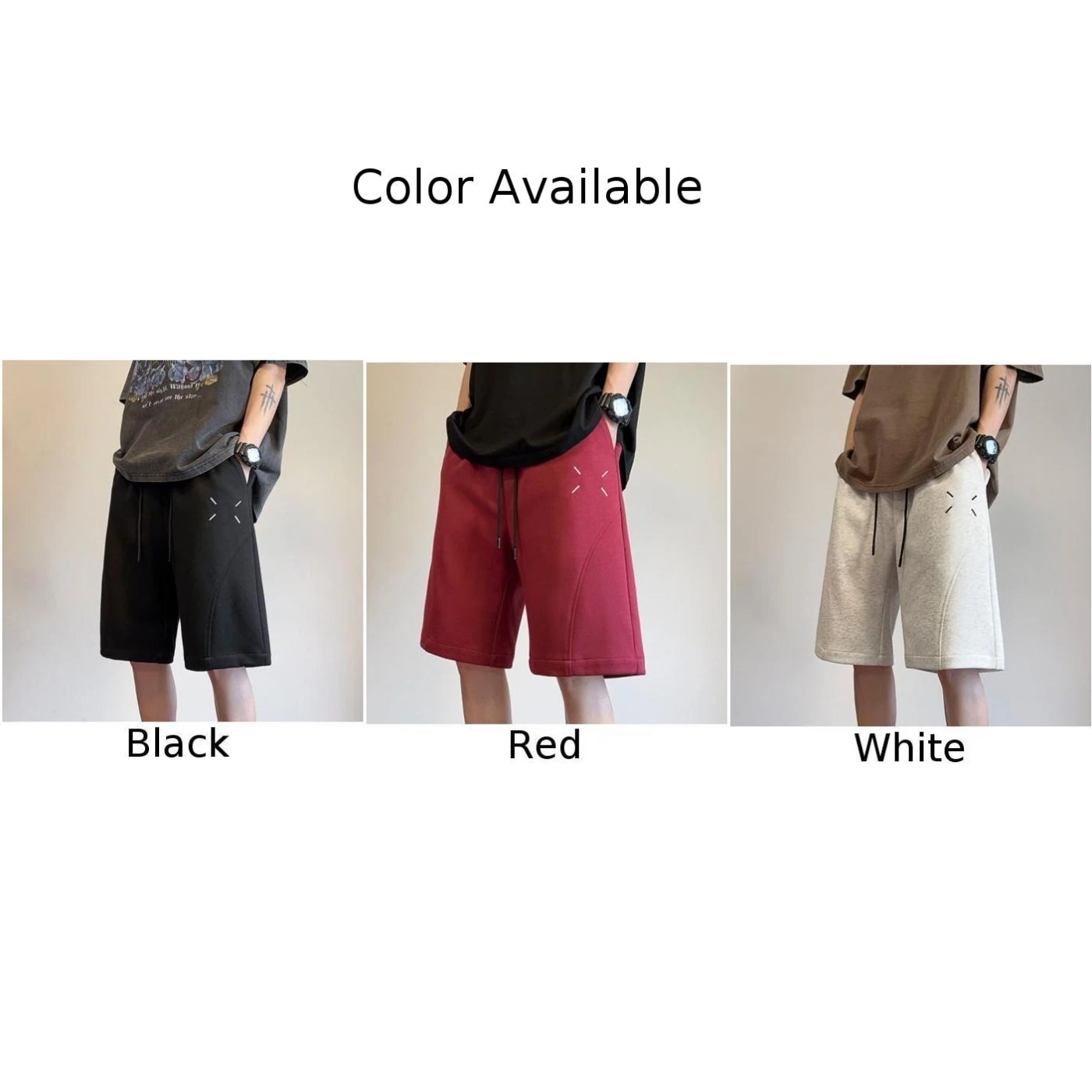 Comfy Fashion Hot Men's Shorts Short Solid Color Summer Vacation Waist Fit Holiday Male Regular Slight Stretch