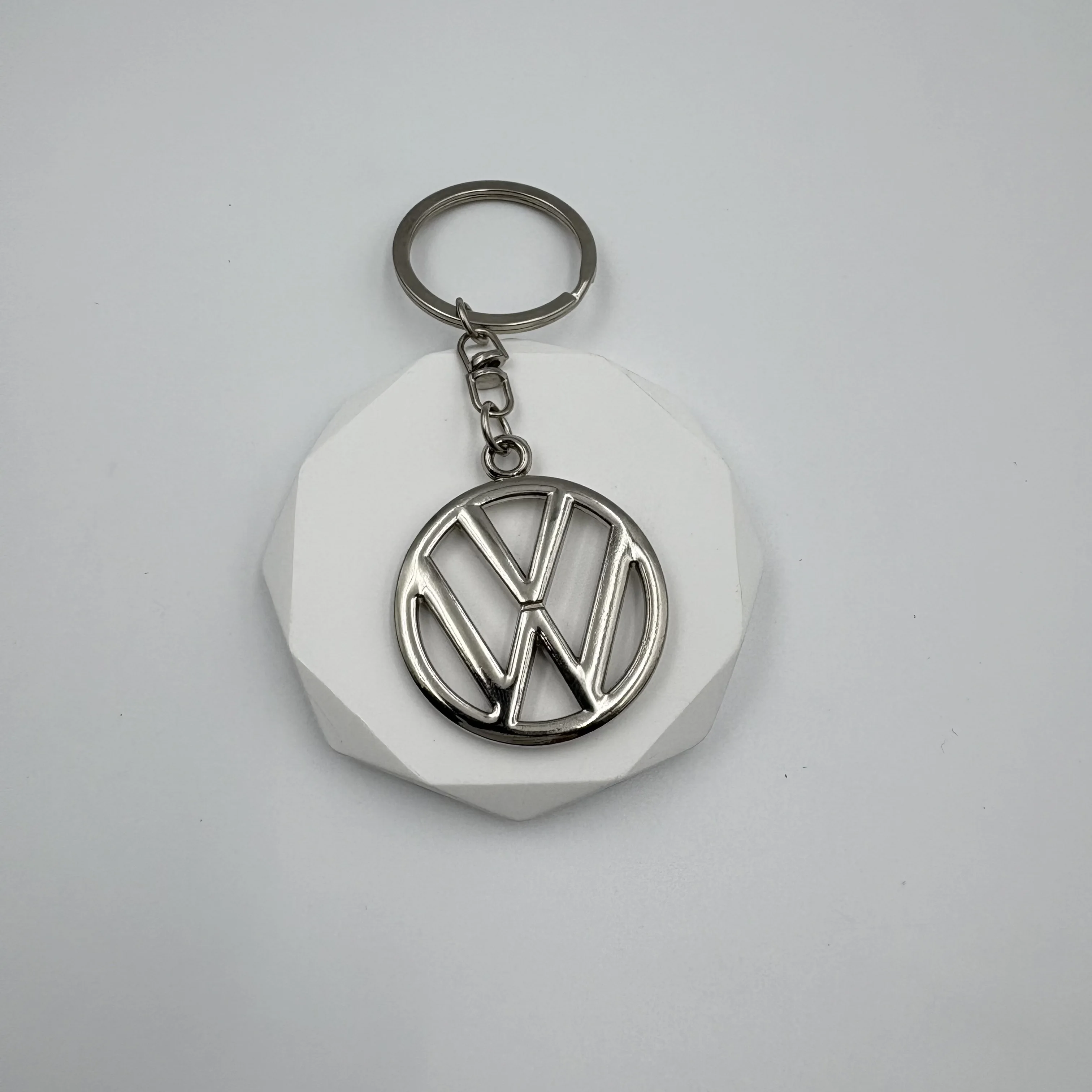 سلسلة مفاتيح معدنية بشعار سيارة vw حلقات سلسلة مفاتيح لسيارة Volkswagen VW Jetta MK5 MK6 Golf 4 5 6 7 Passat B5 B6 B7 Polo Tiguan CC gti