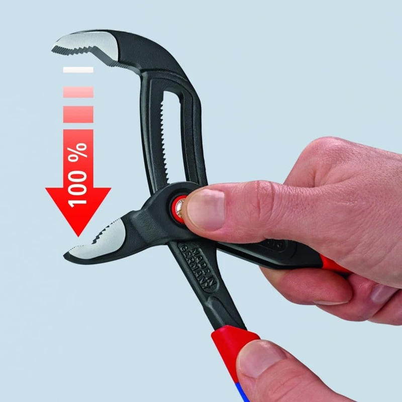 Imagem -03 - Alicata Automática para Bomba de Água Knipex sem Deslizamento Junta de Caixa Alicata de Alta Tecnologia com Ajuste Rápido Ferramenta 10 87 21 250 Cobra