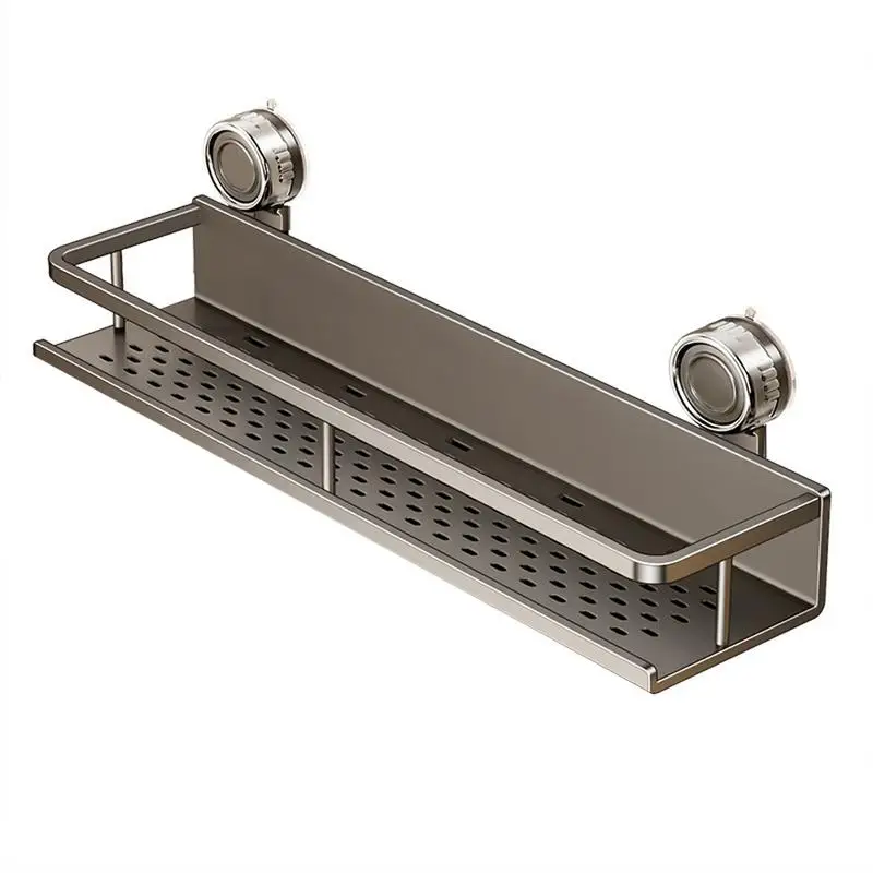 

Suction Cup Shower Shelf Bathroom Shelves Basket Wall Storage Space Saving Solution For Apartment Kitchen Restroom Living Room