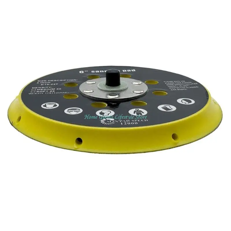 E74E Professional 6inch Plastic Sanding Disc Plate For BO6030 BO6040 RO1, ES150, ET2, ETS150 Sanders Most 12000RPM