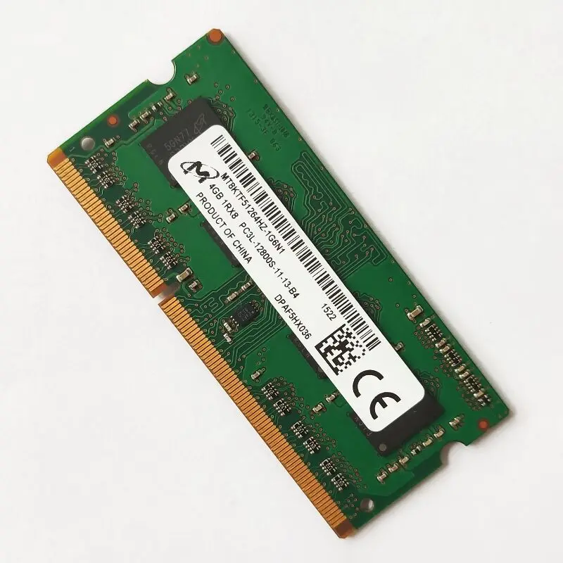 Оперативная память Micron s DDR3 4 Гб 1600 МГц, память для ноутбука DDR3 4 Гб 1Rx8 PC3L-12800S-11, память для ноутбука 4 Гб 1,35 в, ОЗУ