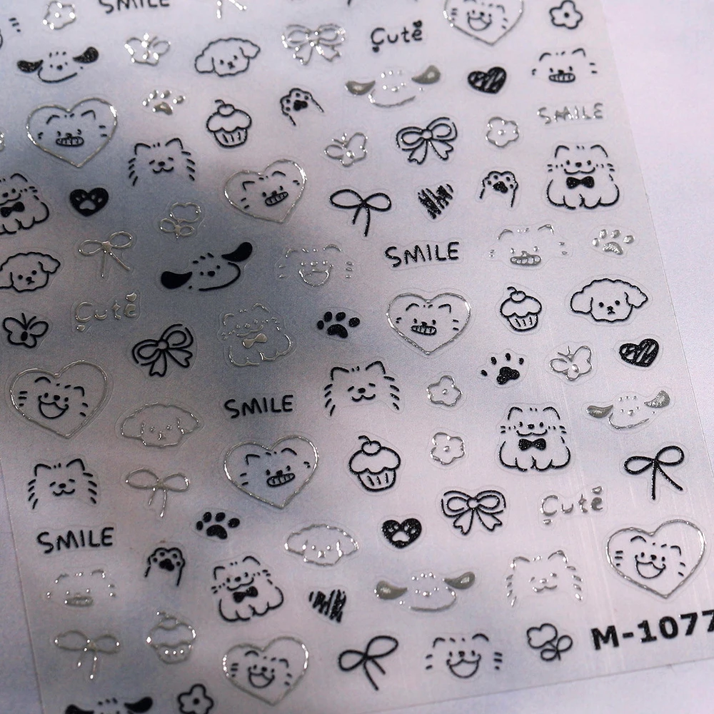 Autocollants 5D pour Nail Art, fleurs de jardin, Roses brodées, pétales de papillon, Relief Floral, décoration auto-adhésive, décalcomanie de manucure, DIY bricolage