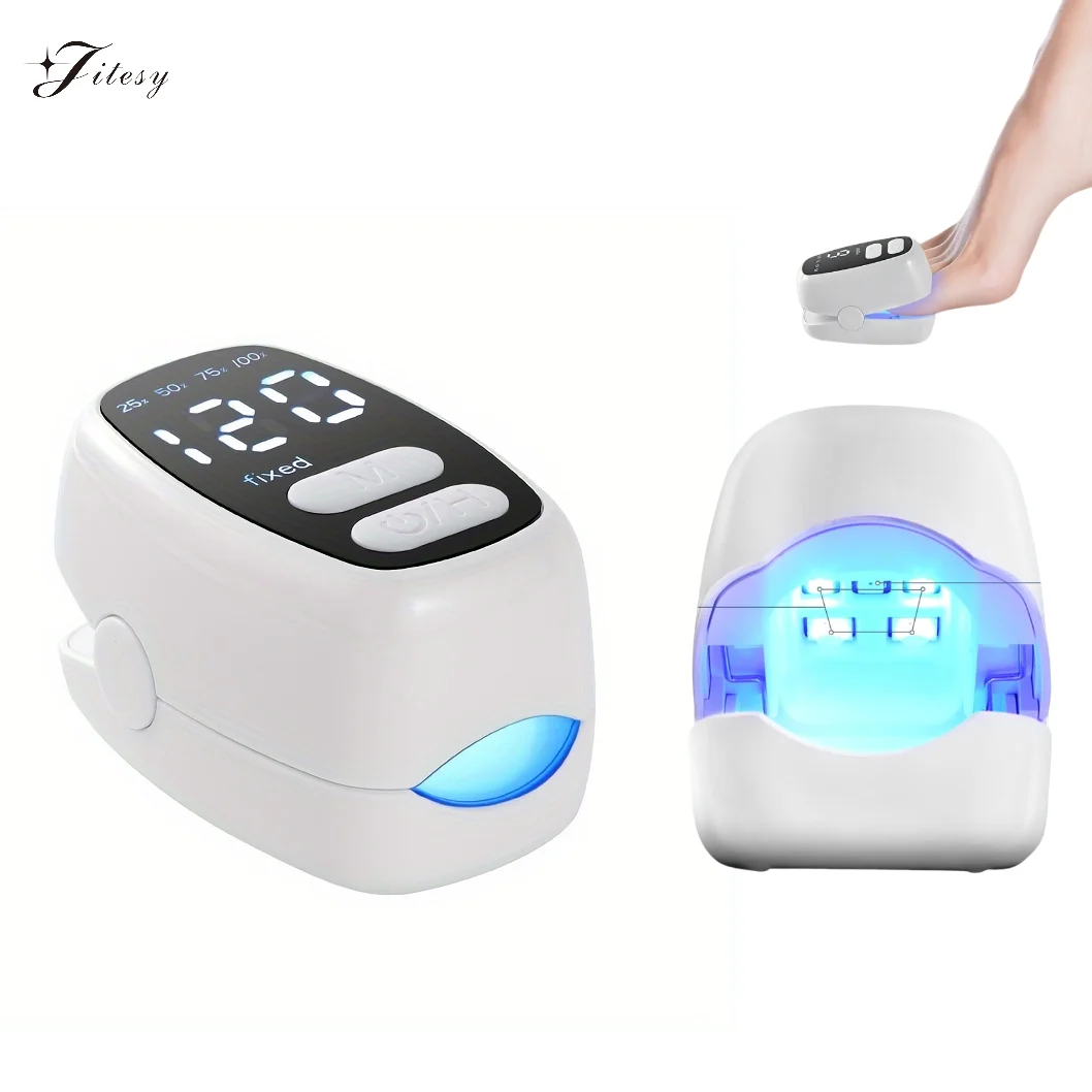 2-in-1 Nail Fungus Laser Device and Nail Art with Time&Battery Display 470+950nm wavelength Anti Fungal Laser Device for Toenail