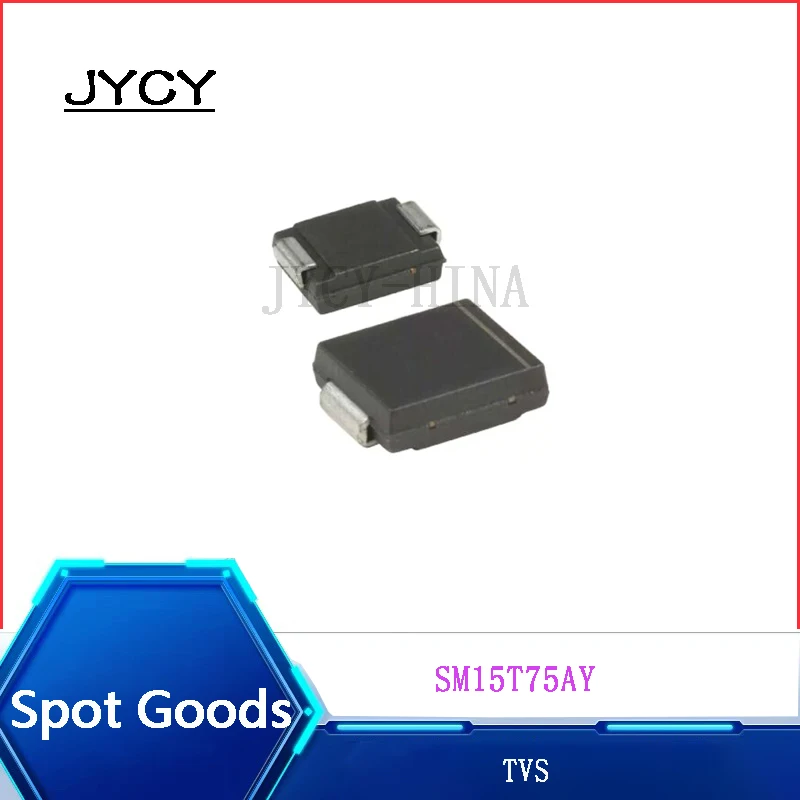 5PCS/lote  TVS SM15T75AY 1500 W 64.1V DO-214AB,SMC TVS/ESD Electrostatic Surge Circuit Protection