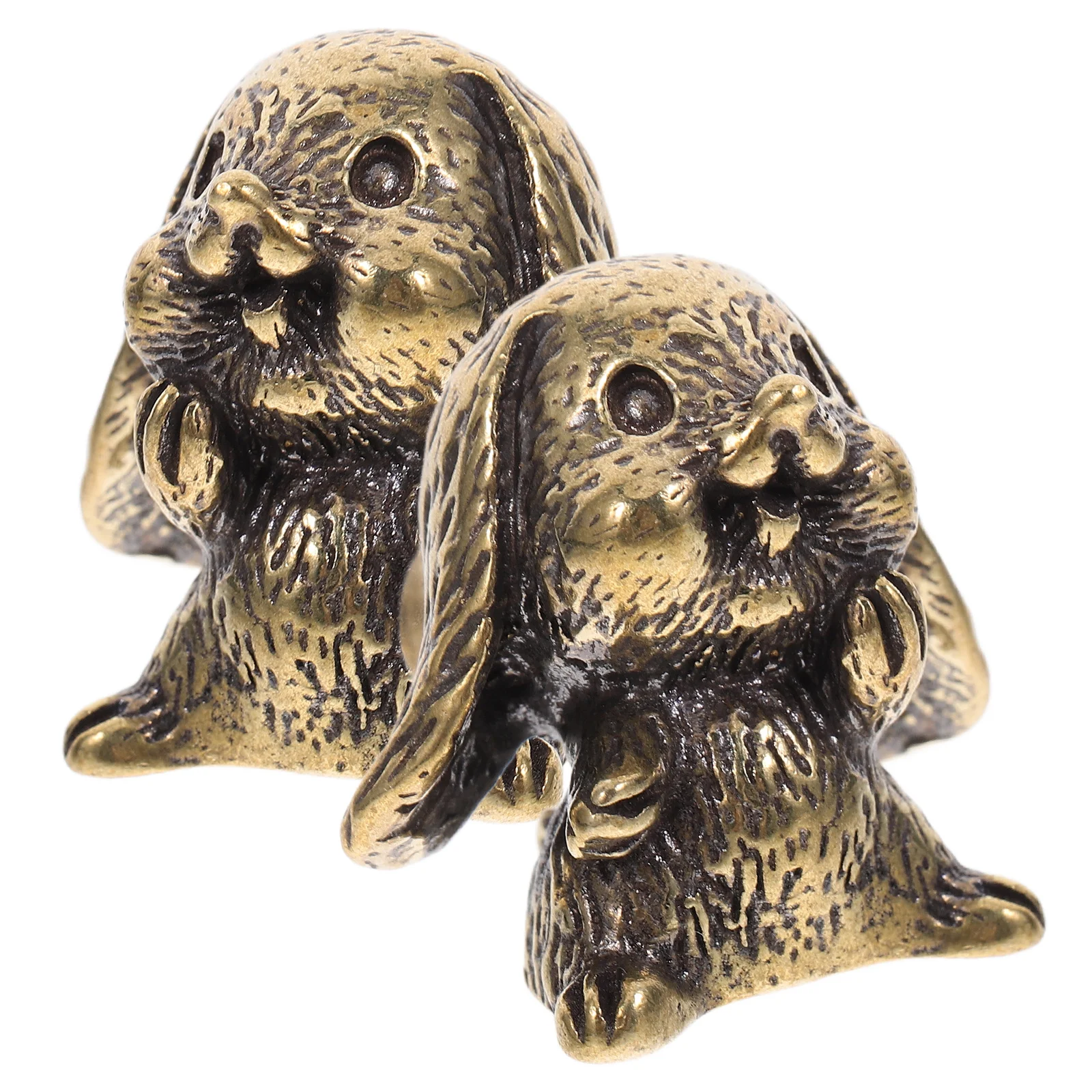 

2 Pcs Jewelry Box Door Handle Accessories Vintage Decor Brass Animal Drawer Pulls