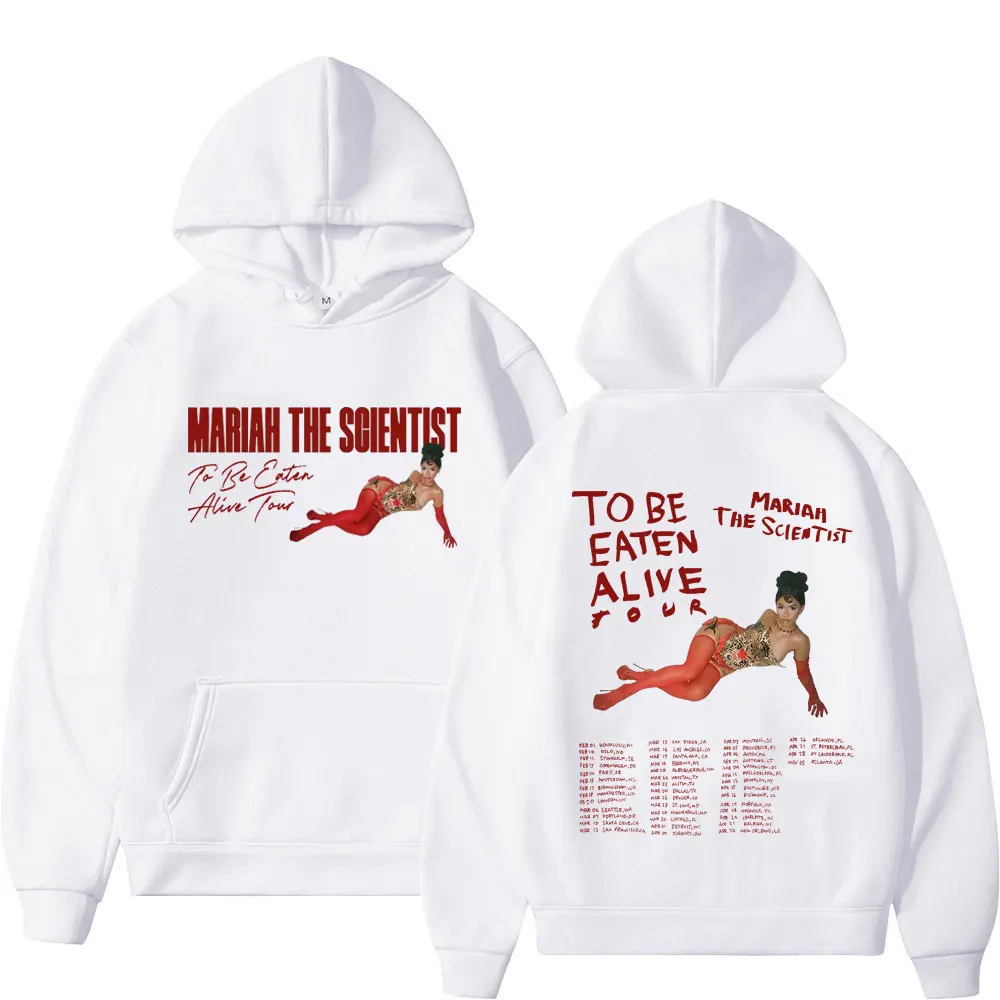 Singer Mariah The Scientist Tour 2024 Print Hoodie Men Women Fashion Trend Hip Hop Sweatshirt Casual Comfort Oversized Pullovers