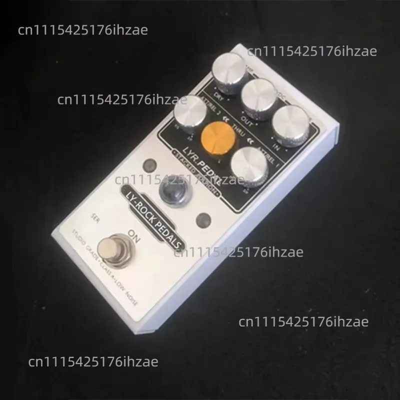 for LY-ROCK guitar pedal,Gain of studio level input preamplifier,classic guitar pedal，white,True bypass，1:1 clone version