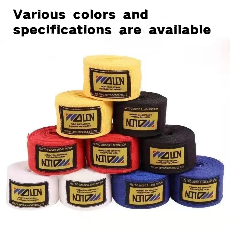 2 rollen 3/5M Katoenen Boksbandage Sportband Sanda MMA Kickbokshandhandschoenen Wraps Riem Boksen Sport Wraps Bandage