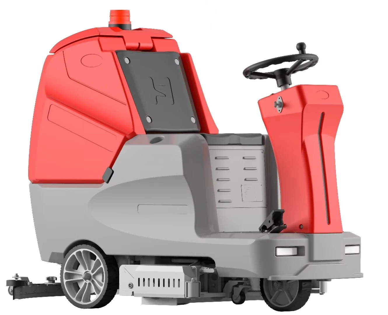 New Heavy Duty Industrial Commercial High Productivity Long Runtime Self-Propelled Ride-On Floor Sweeper-Scrubber CE