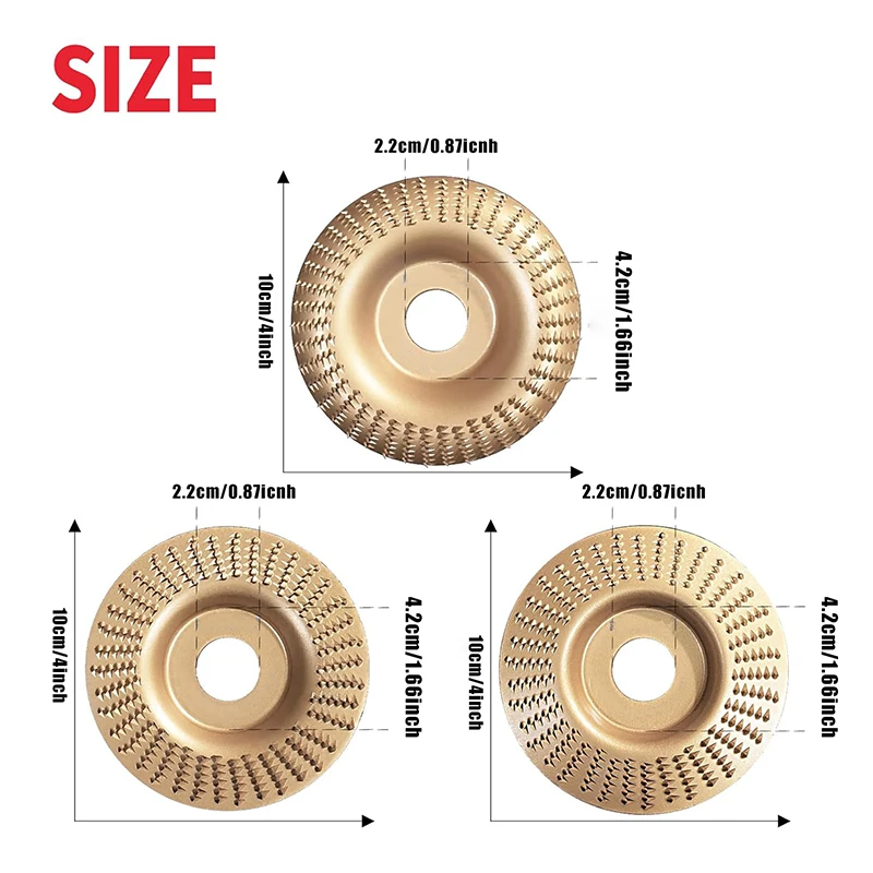 Disco de tallado de madera para amoladora angular, disco de lijado de muela moldeadora de madera, accesorio de amoladora angular para carpintería