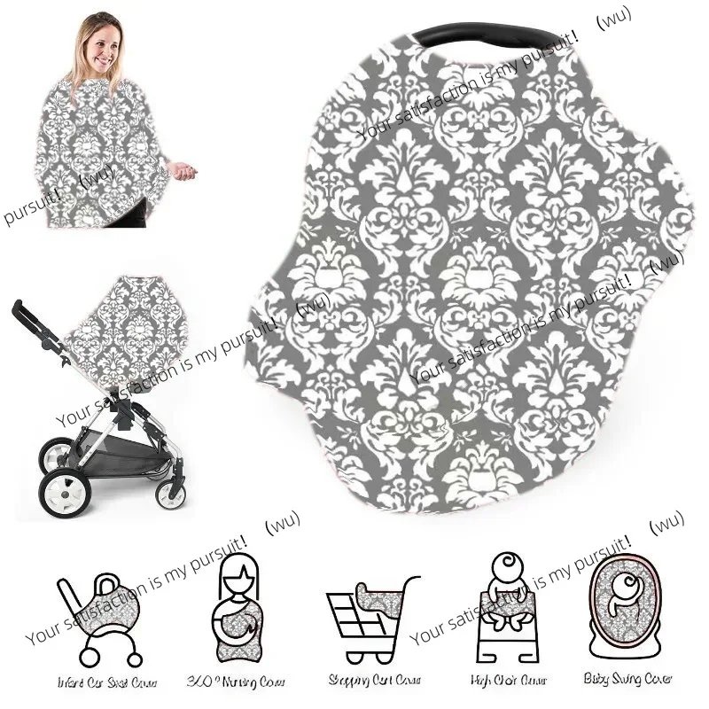 5 In 1 Baby Car Seat Sun Cover Stroller Wind Shield Multi-use Nursing Cover
