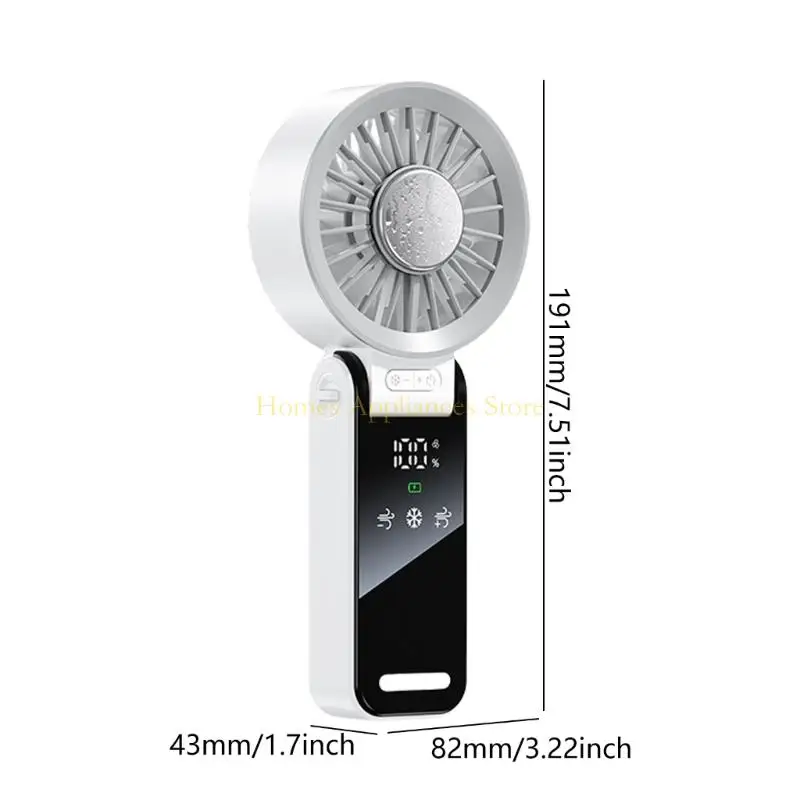 Ventola portatile D0AB Fantellina portatile a 100 velocità Felio raffreddamento pieghevole in plastica perfetta per