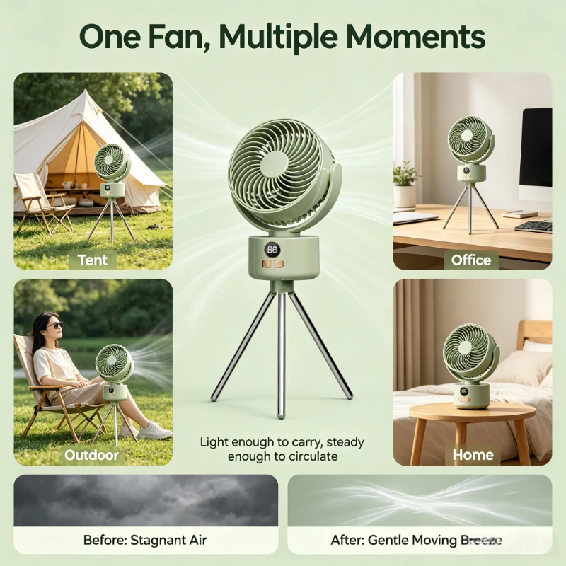Tragbarer USB-Aufladbarer Camp – Outdoor Camping Misting Fan Bewertung und Preis