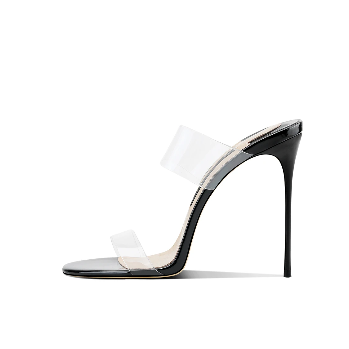 Pink Summer New Fashionable Open Toed Sandals High Heels Women's Fine Heels Sharp Pointed Design Sensation Cool Slippers image 4