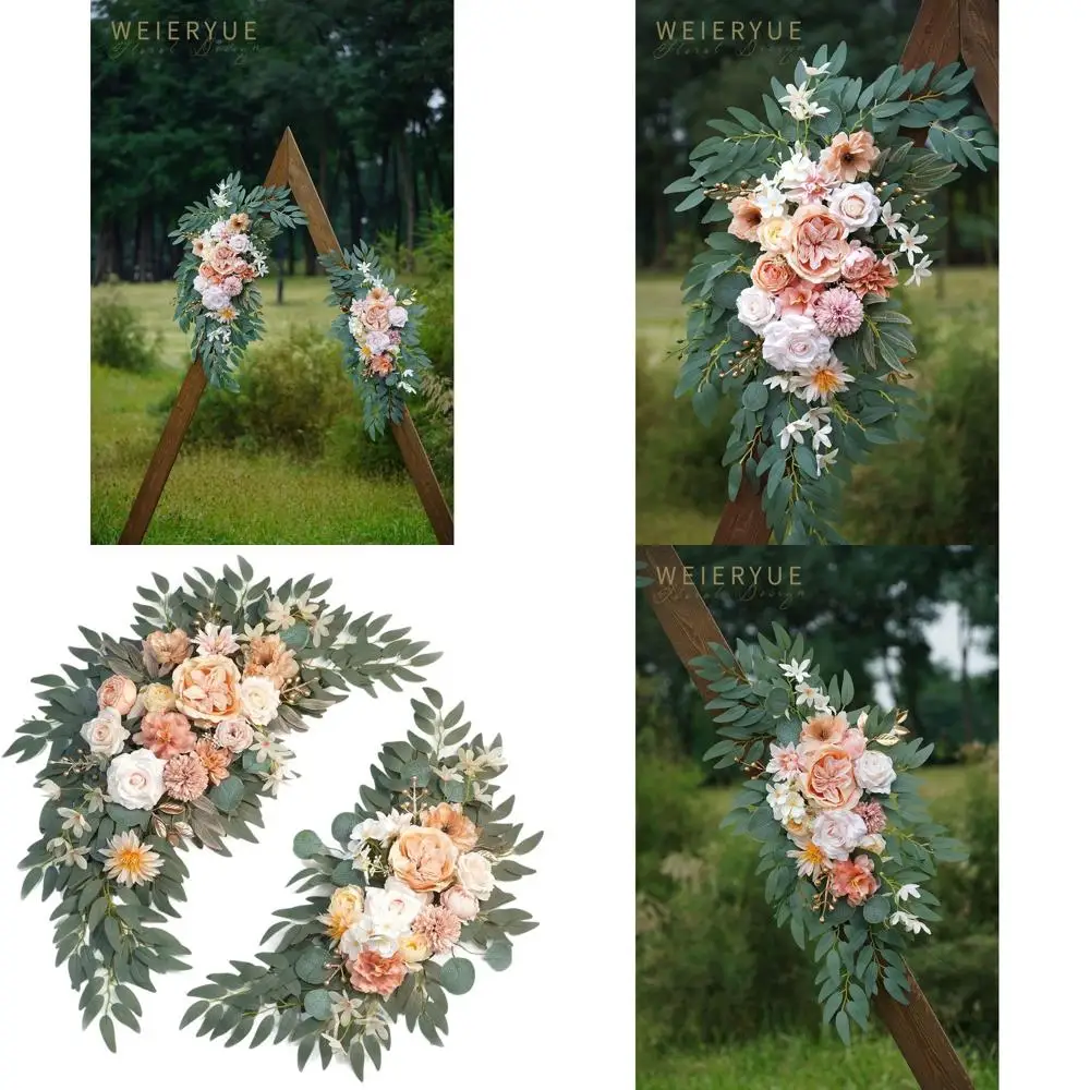 

Наборы цветов свадебной арки кораллово-розового цвета (набор из 2 шт.) для декоративных арков и фонов для мероприятий