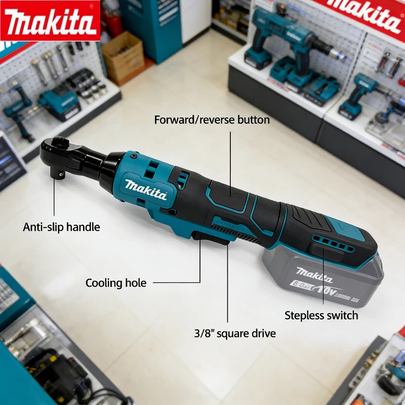 

Original Makita WR100D 3/8" & 1/4" Cordless Ratchet Ultra-Low Vibration for Auto Repair & Comfortable Use