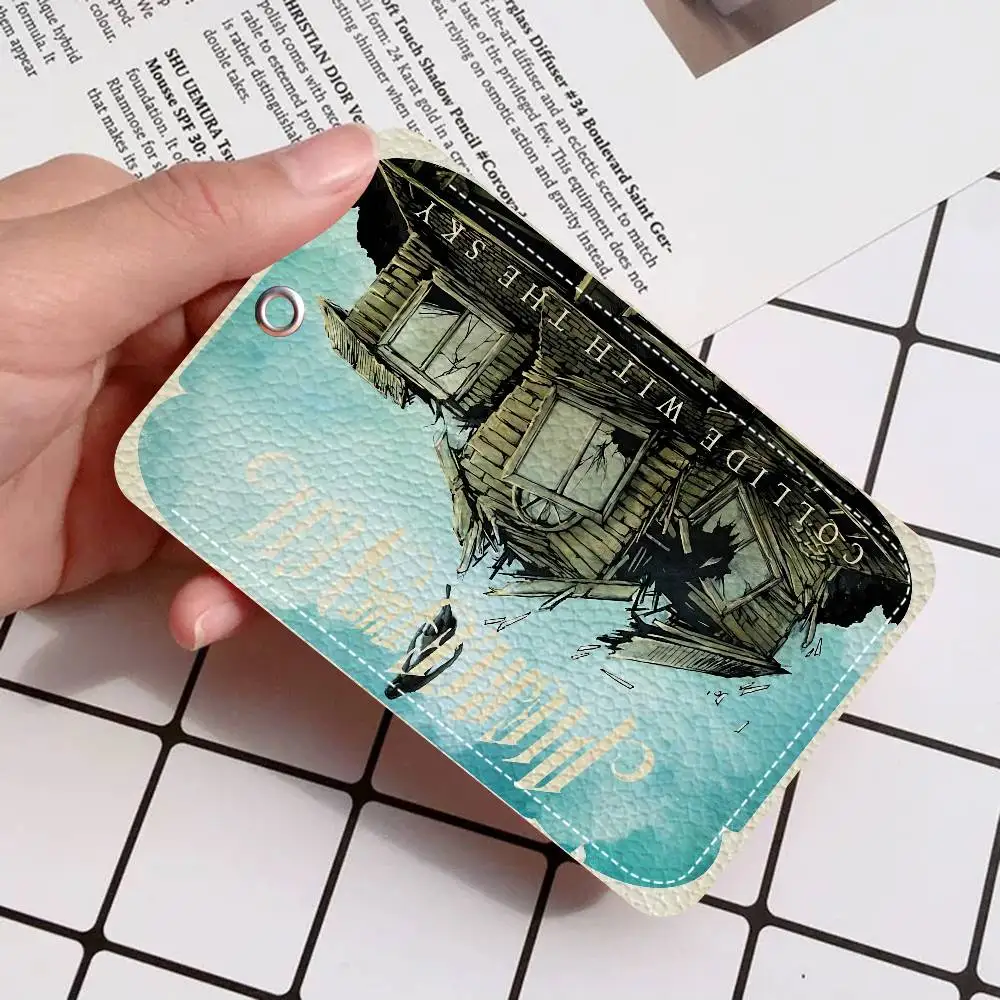 Classic Band P-Pierce T-The V-Veil 1Pc Access Card Case Leather Card Holder Keychain Key Ring Door Access Tags ID Card