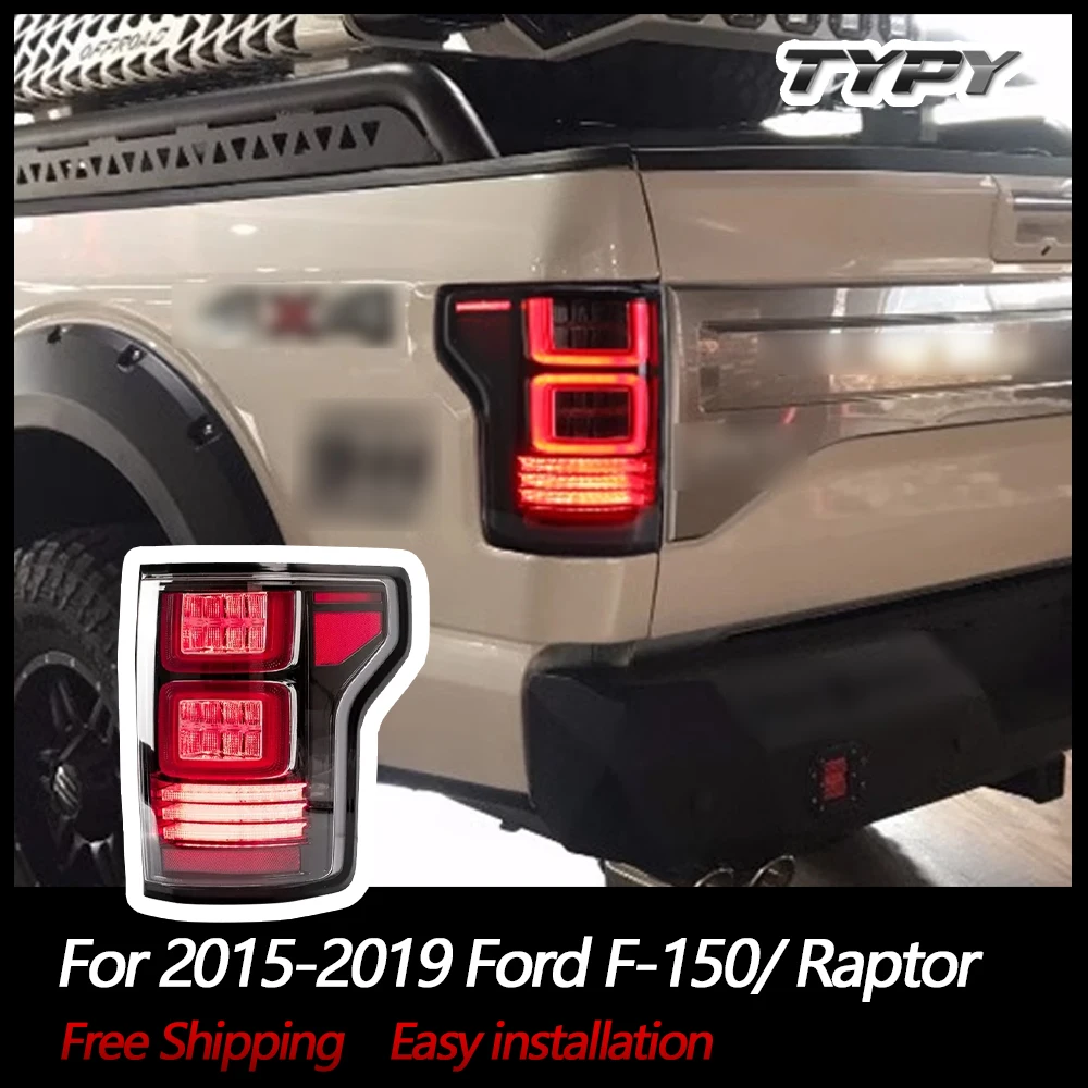 

Car Accessories LED Tail lights For Ford F-150/ Raptor 2015-2019 Pickup Truck Rear Tail Lamps Assembly w/ Turn Signal DRL