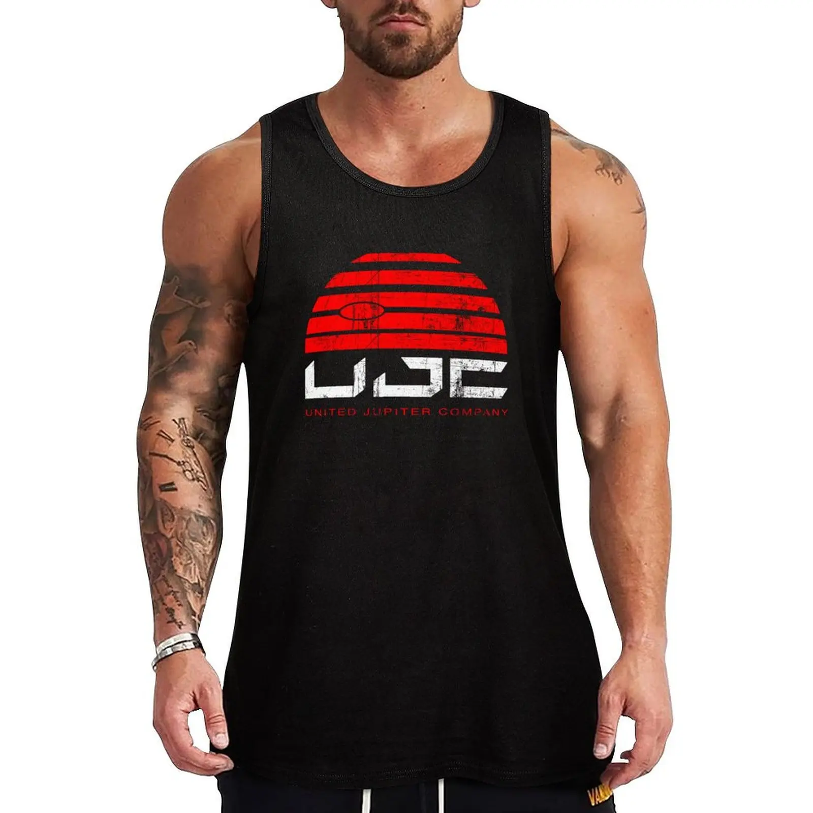 

United Jupiter Company Protocol Approved For Space T Shirt Tank Top Simple Graphic Tank Top Minimal Print Sleeveless