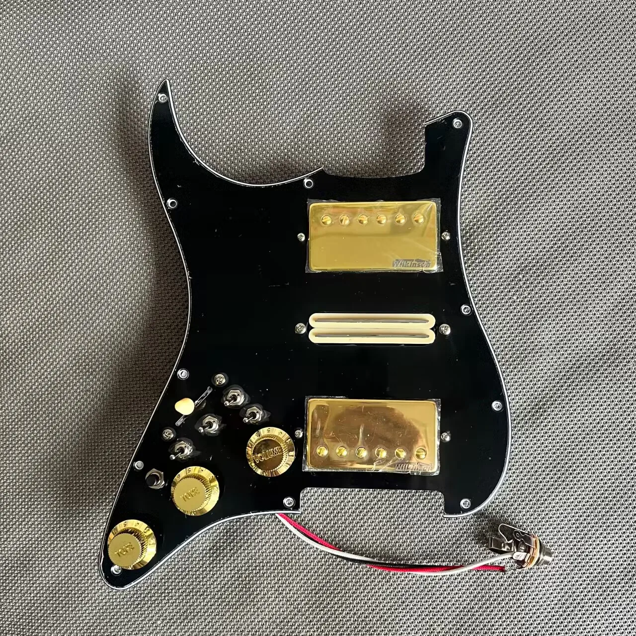 

Left Handed Upgrade Loaded HSH ST Pickguard Set Wilkinson Alnico V Pickups 4 Single Cut Toggle