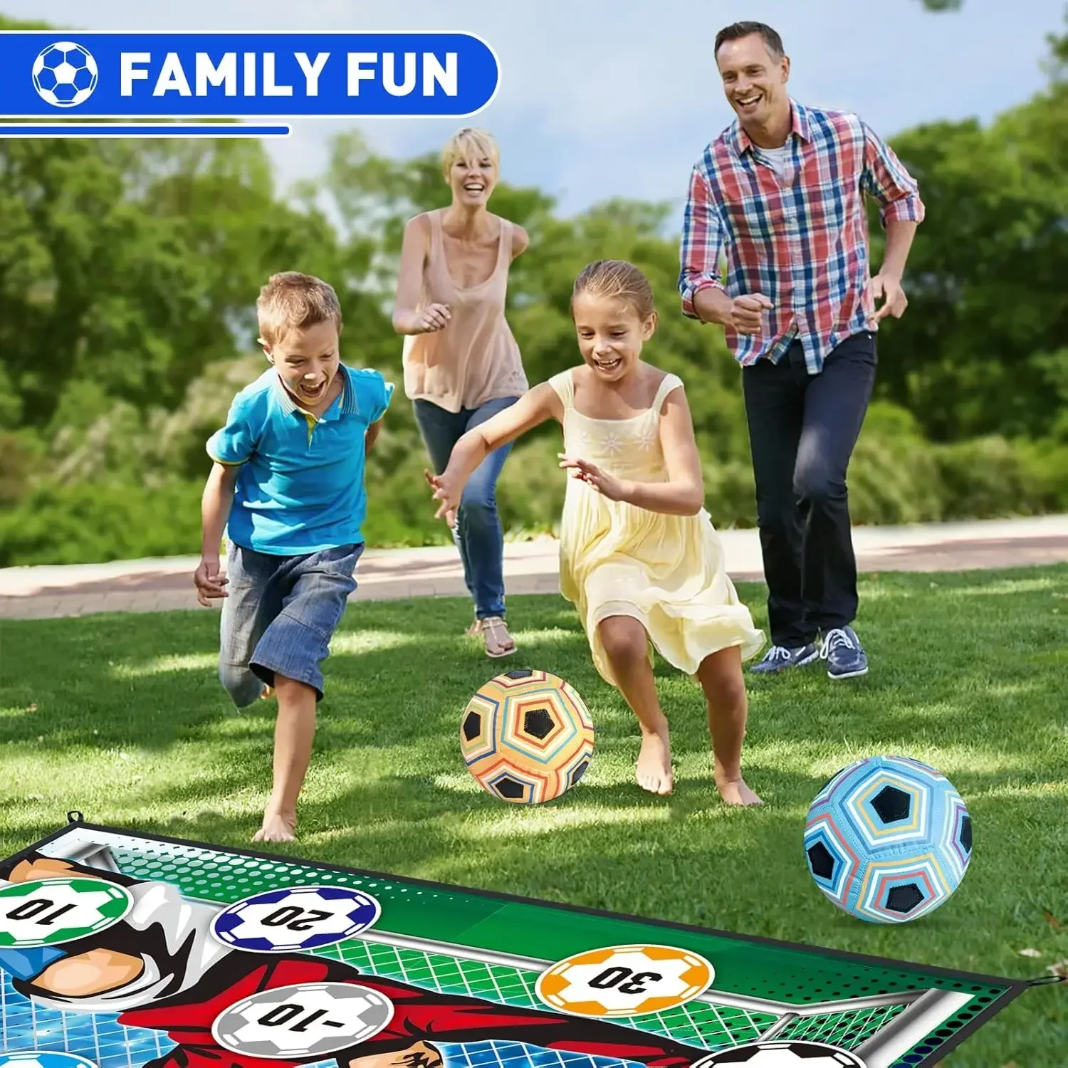 屋内と屋外のゲームマット,サッカーのおもちゃ,スポーツ生地,競技用ギフト,楽しいセット,サッカートレーニング