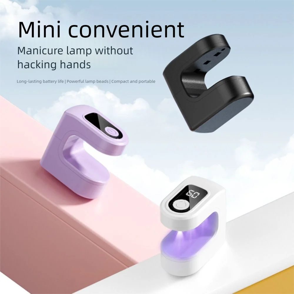 Secagem rápida mini secador de unhas luz único dedo cura eficiente led lâmpada do prego 3w portátil usb máquina secador de unhas loja de beleza