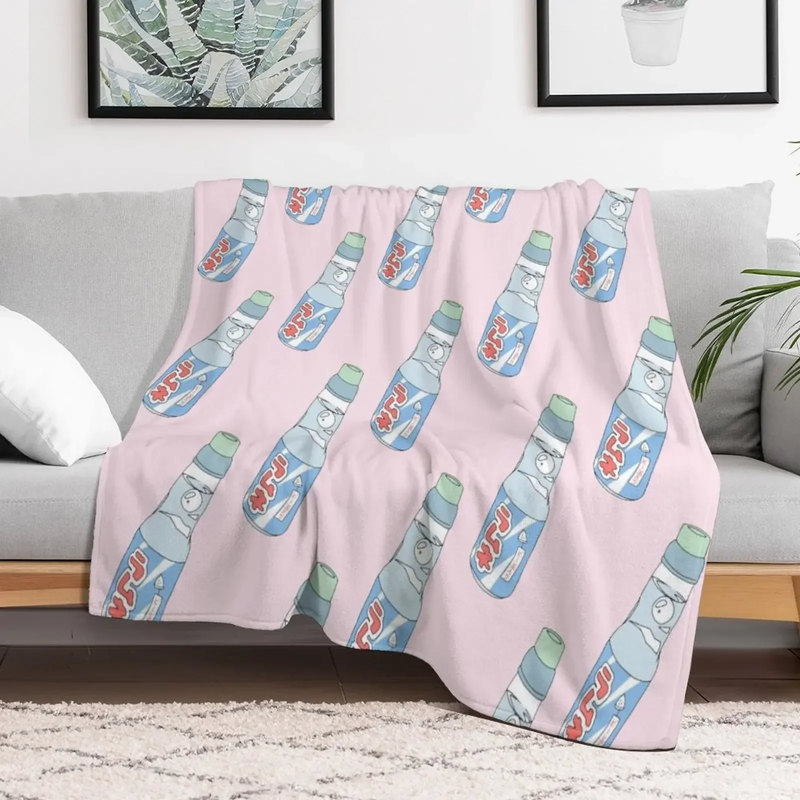 

Kawaii Soda Drink Throw Blanket Sofa Quilt sofa bed Blankets Thins Vintage Decorative Throw warm for winter Blankets