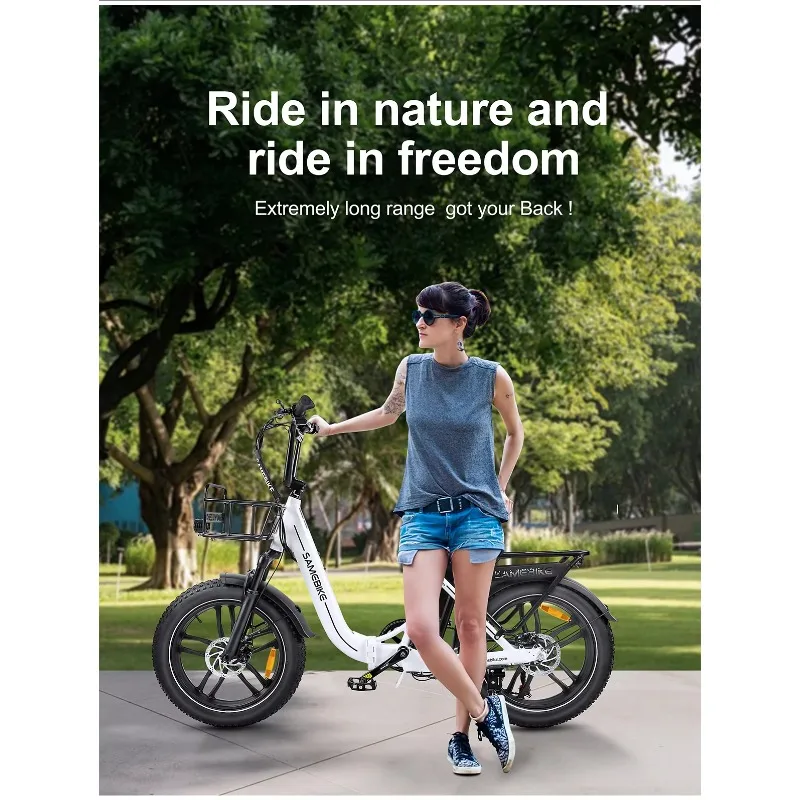 C05 Pro 20インチ電動折りたたみ自転車 500Wモーター 36V 13Ahリチウム電池 ファットタイヤ 新型 格安シティバイク