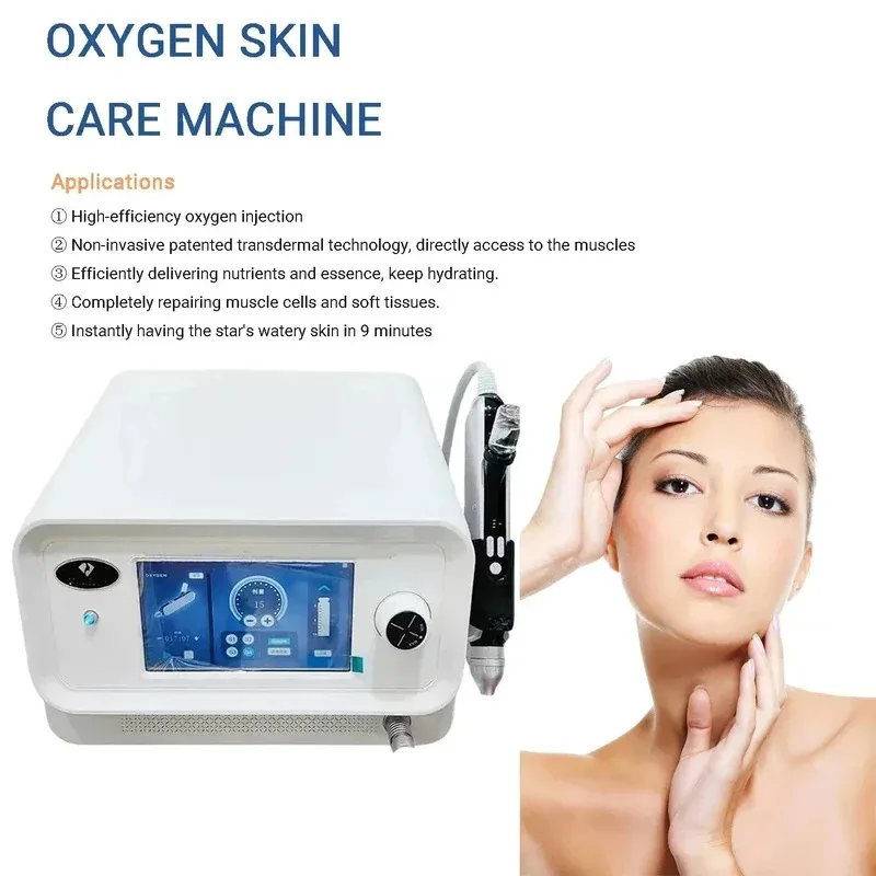

2026 Hydro H2O2 Portable Water Injection Gun Jet Facial Machine 4 Bars Skin Lifting Beauty Device for Home Use